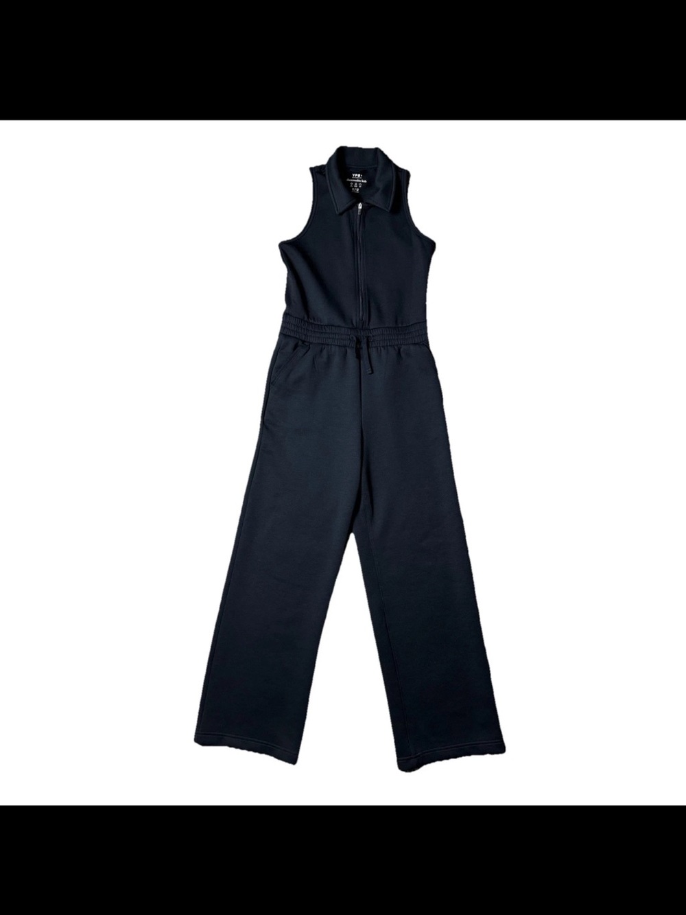 Abercrombie Kids Girl YPB Black Athletic One Piece Jumpsuit Pockets 15/16 NWT